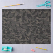 Mousseline Papier Tissu Camouflage Nocturne (Artisanat)