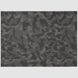 Mousseline Papier Tissu Camouflage Nocturne
