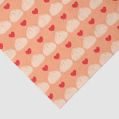 Mousseline Papier Tissu Cantaloupe Amour Dumpling (Détail)