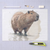 Mousseline Papier Tissu Capybara (Artisanat)