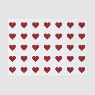 Mousseline Papier Tissu CARDIAQUE ROUGE