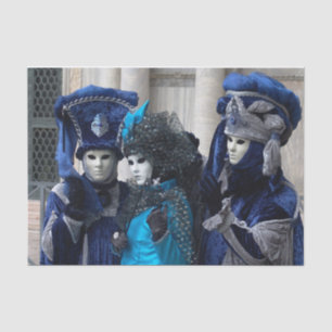 Mousseline Papier Tissu Carnaval de Venise