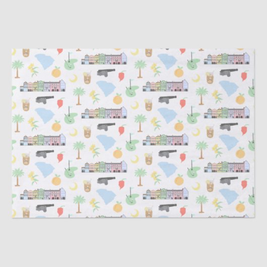 Mousseline Papier Tissu Caroline du Sud (Recto)