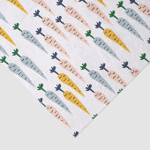 Mousseline Papier Tissu Carottes (Détail)