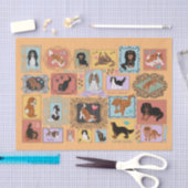 Mousseline Papier Tissu Cavalier King Charles Spaniel (Artisanat)