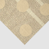 Mousseline Papier Tissu Cercles beiges (Détail)