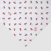 Mousseline Papier Tissu Cerise (Détail)