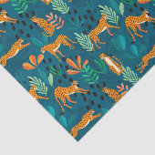 Mousseline Papier Tissu Cheetah (Détail)