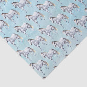 Mousseline Papier Tissu Cheval Blanc (Détail)