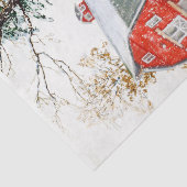 Mousseline Papier Tissu Chevaux d'hiver (Détail)