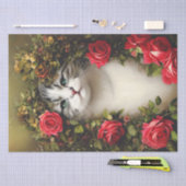 Mousseline Papier Tissu Chic Chic De Chat Pour Découpage (Artisanat)