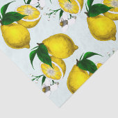Mousseline Papier Tissu Citron Cute (Détail)