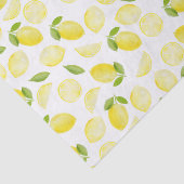 Mousseline Papier Tissu citron jaune aquarelle (Détail)