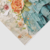 Mousseline Papier Tissu Collage Girly Dreams (Détail)