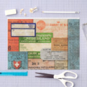 Mousseline Papier Tissu Collé (Artisanat)