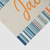 Mousseline Papier Tissu Coloré Orange Grandes (Détail)