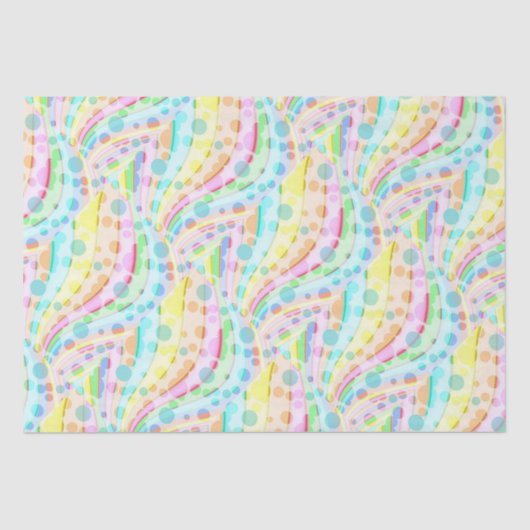 Mousseline Papier Tissu Confetti (Recto)