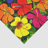 Mousseline Papier Tissu couleur Hibiscus (Détail)