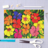 Mousseline Papier Tissu couleur Hibiscus (Artisanat)