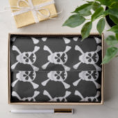 Mousseline Papier Tissu Crâne Et Crossbones (Cadeau)