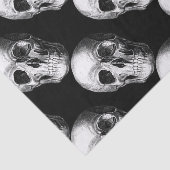 Mousseline Papier Tissu Crânien noir (Détail)