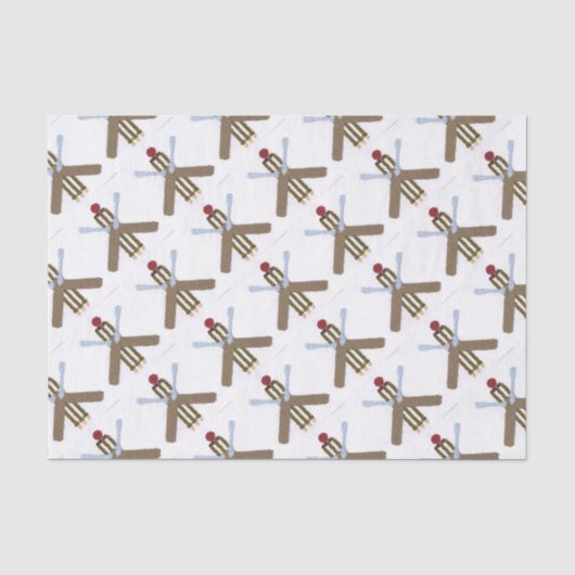 Mousseline Papier Tissu Cricket (Recto)