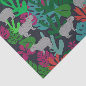 Mousseline Papier Tissu Cute Capybara (Détail)