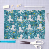 Mousseline Papier Tissu Cute Octopus (Artisanat)
