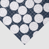 Mousseline Papier Tissu Cute Volleyball (Détail)