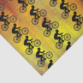 Mousseline Papier Tissu Cycliste (Détail)