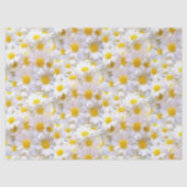 Mousseline Papier Tissu Daisis (Recto)