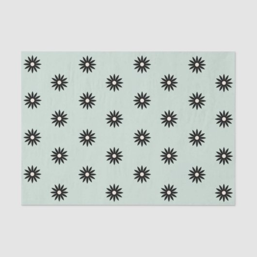 Mousseline Papier Tissu Daisy Funky (Recto)