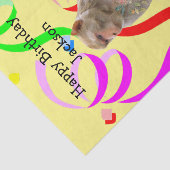 Mousseline Papier Tissu D'Anniversaire Du Singe (Détail)