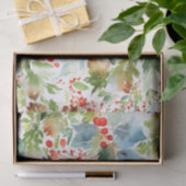 Mousseline Papier Tissu D'Aquarelle D'Hiver (Cadeau)