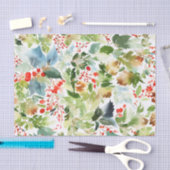 Mousseline Papier Tissu D'Aquarelle D'Hiver (Artisanat)