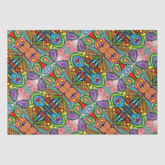 Mousseline Papier Tissu d'art cellulaire (Recto)