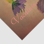 Mousseline Papier Tissu D'Artisanat Violet Et Rose (Détail)