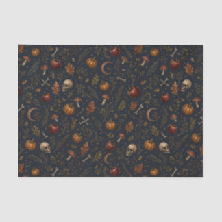 Mousseline Papier Tissu d'Automne Gothique Victorien de Samha