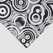 Mousseline Papier tissu de cercles abstraits (Détail)