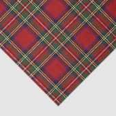 Mousseline Papier Tissu De Conception Plaid Rouge (Détail)