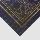 Mousseline papier tissu de constellation cetus (Détail)