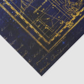 Mousseline papier tissu de constellation d'aquarius (Détail)