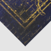 Mousseline papier tissu de constellation sagittaire (Détail)