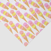 Mousseline Papier Tissu De Crème De Glace (Détail)