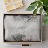 Mousseline Papier Tissu de décolpage d'aquarelle du crâne flo (Cadeau)