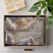 Mousseline Papier Tissu De Découpage À Trois Renards (Cadeau)