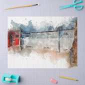 Mousseline Papier Tissu de découpage couleur d'aquarelle d'oc (Artisanat)