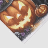 Mousseline Papier Tissu De Découpage De Chat Noir Halloween (Détail)