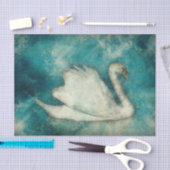 Mousseline Papier Tissu De Découpage De Cygne D'Oeuvre (Artisanat)