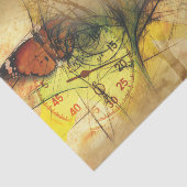 Mousseline Papier Tissu de découpage de l'horloge musicale (Détail)